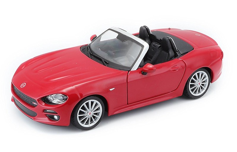 BBURAGO - 1:24 Plus Fiat 124 Spider Red