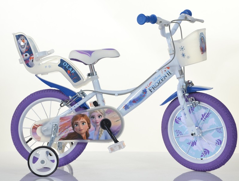 DINO BIKES - Gyermek kerékpár 16 "164RF3 babaüléssel és kosárral - Frozen 2 2019