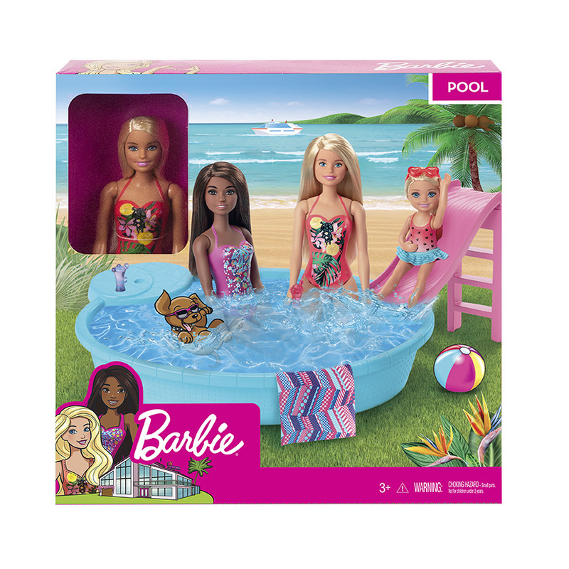 MATTEL - Barbie baba és medence