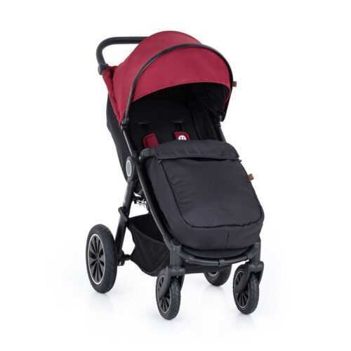 PETITE&MARS - Sport babakocsi Street+ Air Black Deep Ruby Complete