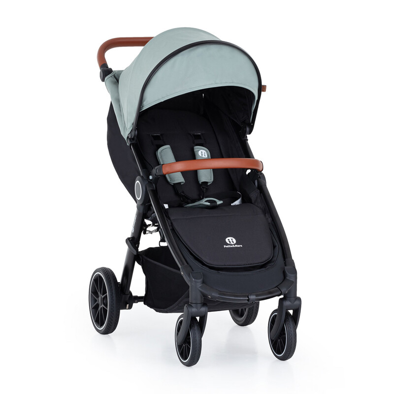 PETITE&MARS - Sport babakocsi Street + RWS Oak Iron Green Complete