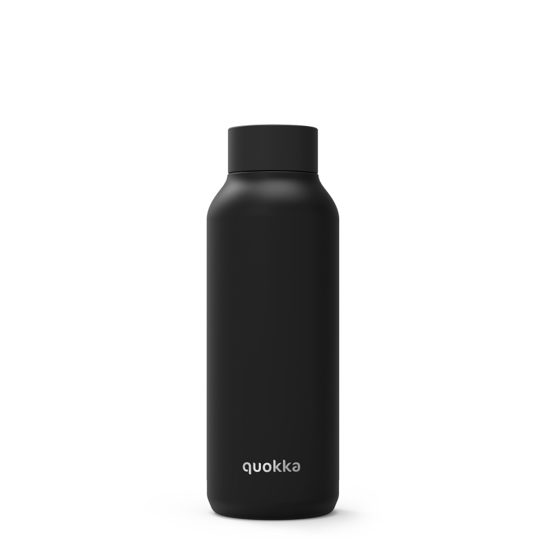 QUOKKA - Rozsdamentes acél palack / termosz JET BLACK 510ml