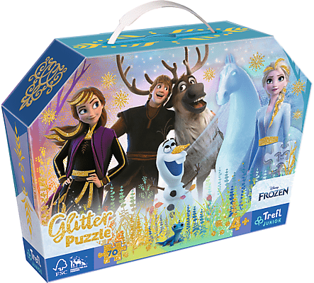 TREFL - Puzzle 70 glitter tokban - Disney Frozen