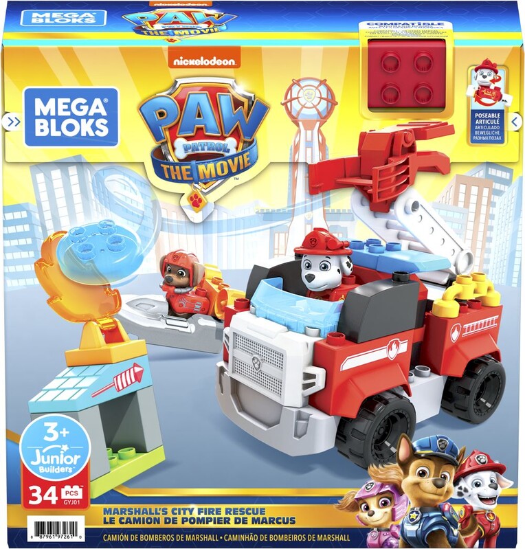 MATTEL - Mega Blocks Paw Patrol Marshall tűzoltóautója