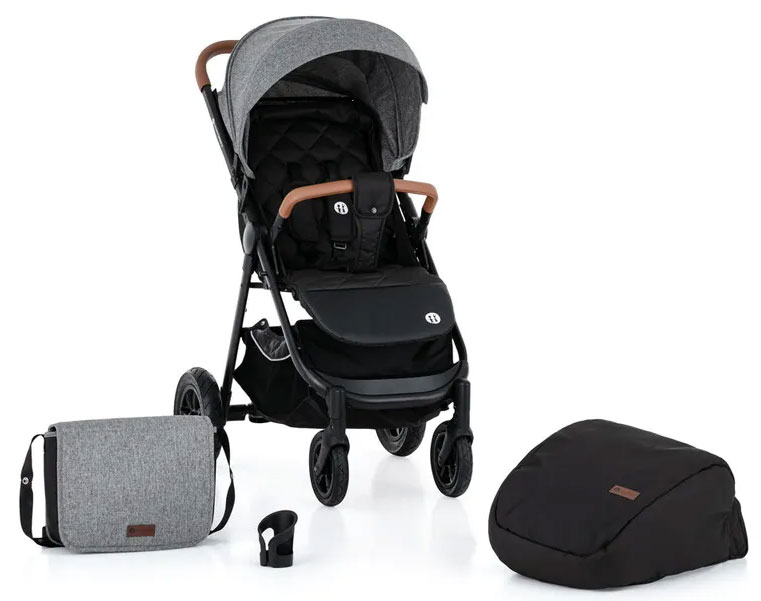 PETITE&MARS - Sport babakocsi Move II AIR Light Grey