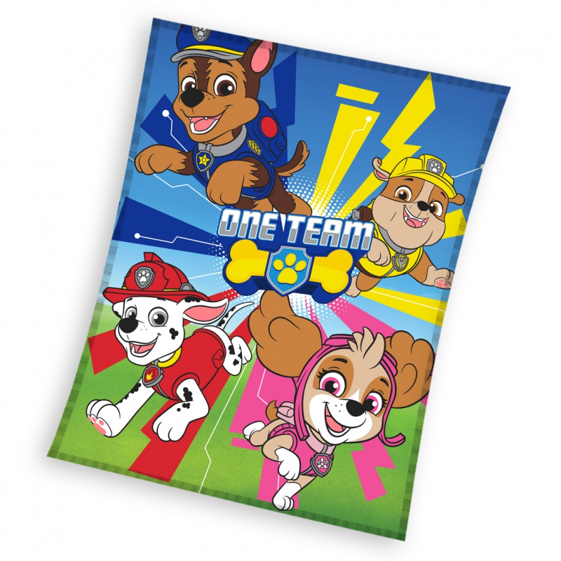 CARBOTEX - Gyapjú takaró 110/140cm PAW PATROL