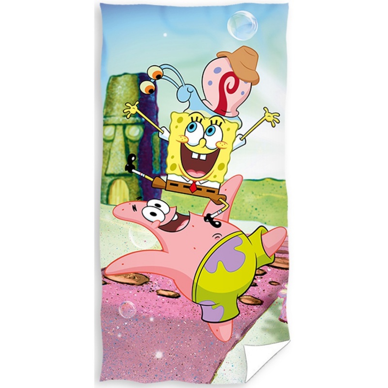 CARBOTEX - Pamut fürdőlepedő 70/140cm SPONGEBOB