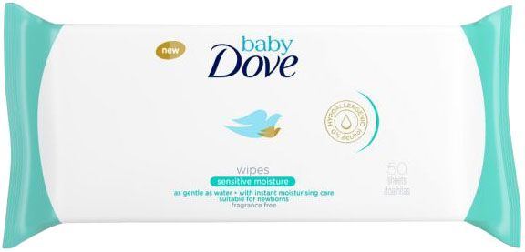 DOVE - Baby Dove Sensitive nedves törlőkendő 50db