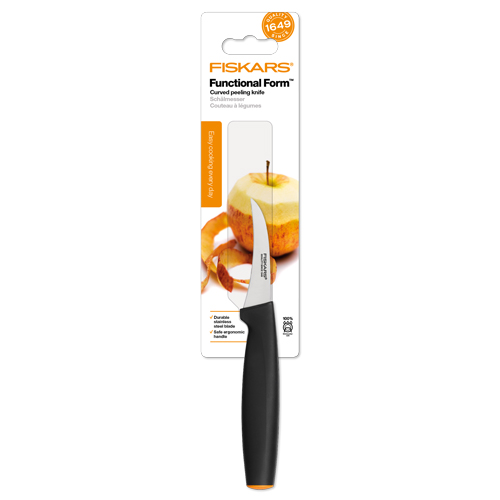 FISKARS - Functional Form Ívelt hámozókés 7 cm Fiskars 1014206