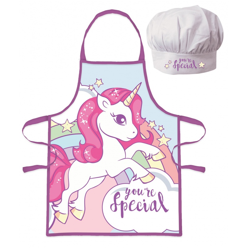 KIDS LICENSING - Gyermek szakácskészlet (sapka és kötény) UNICORN