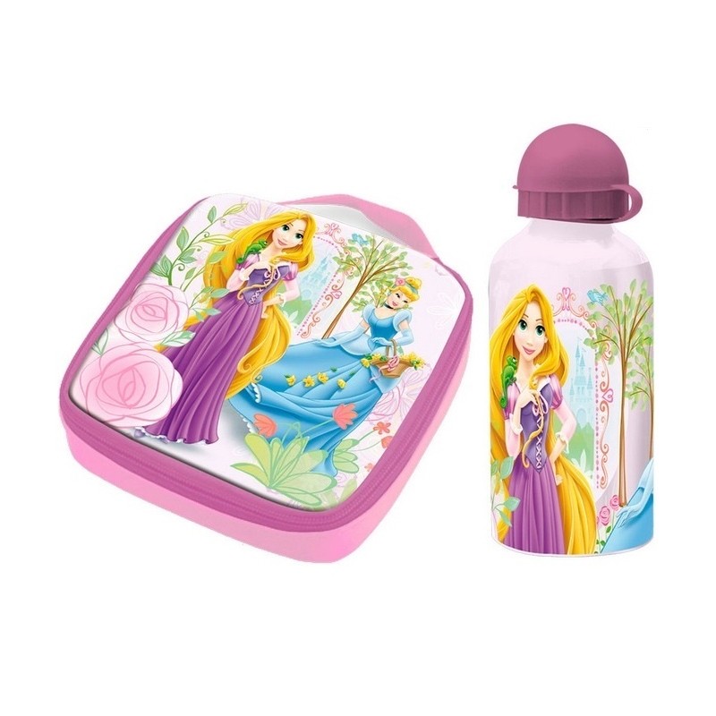 KIDS LICENSING - Thermo táska / uzsonnás doboz + ALU palack 400ml DISNEY PRINCESS