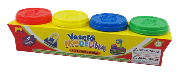 KIDS TOYS - Gyurma 4X 140G Különböző színekben