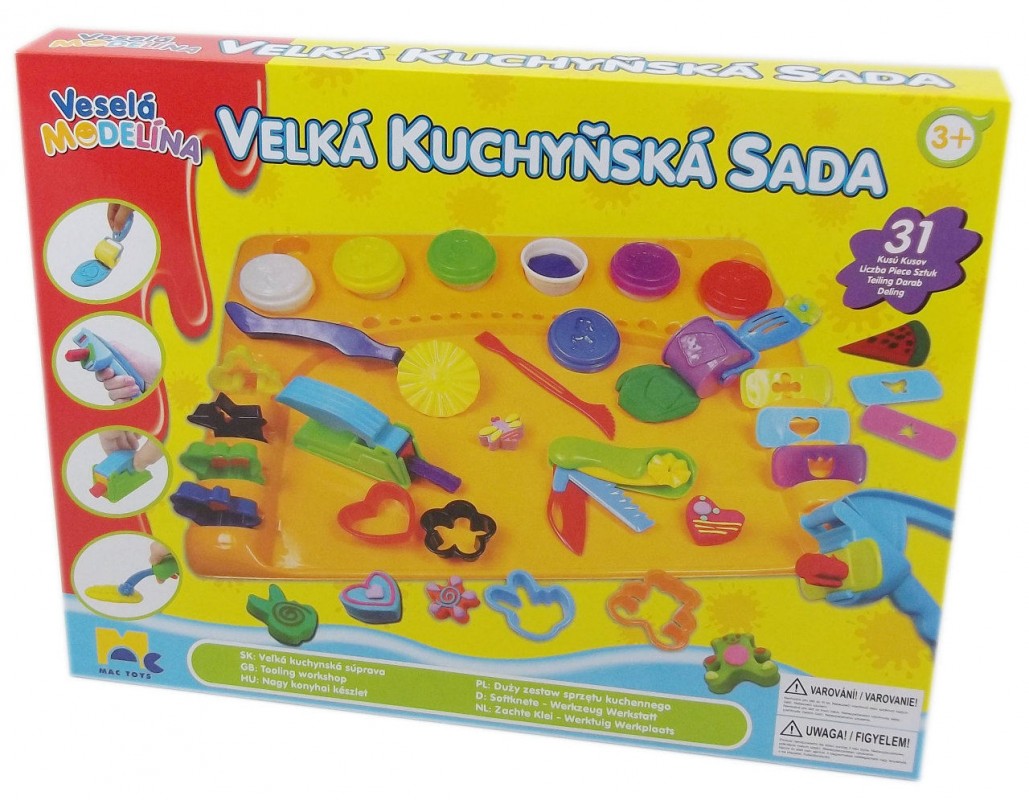 KIDS TOYS - Gyurma konyhai készlet mosogatógéppel Nagyméretű