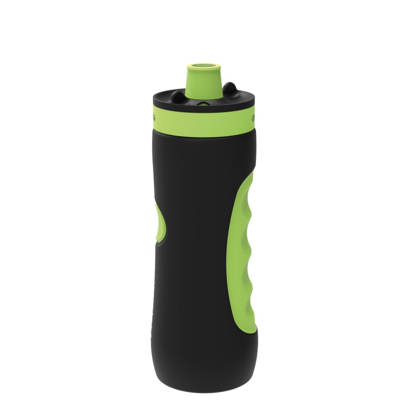 QUOKKA - SWEAT sport műanyag palack BLACK LIME 680ml