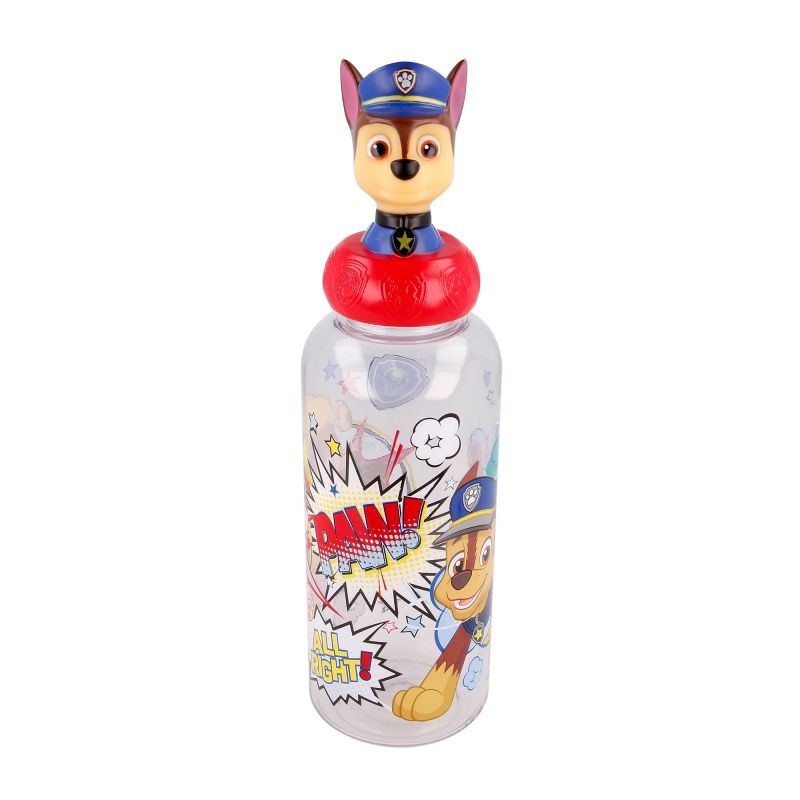 STOR - 3D műanyag palack PAW PATROL figurával