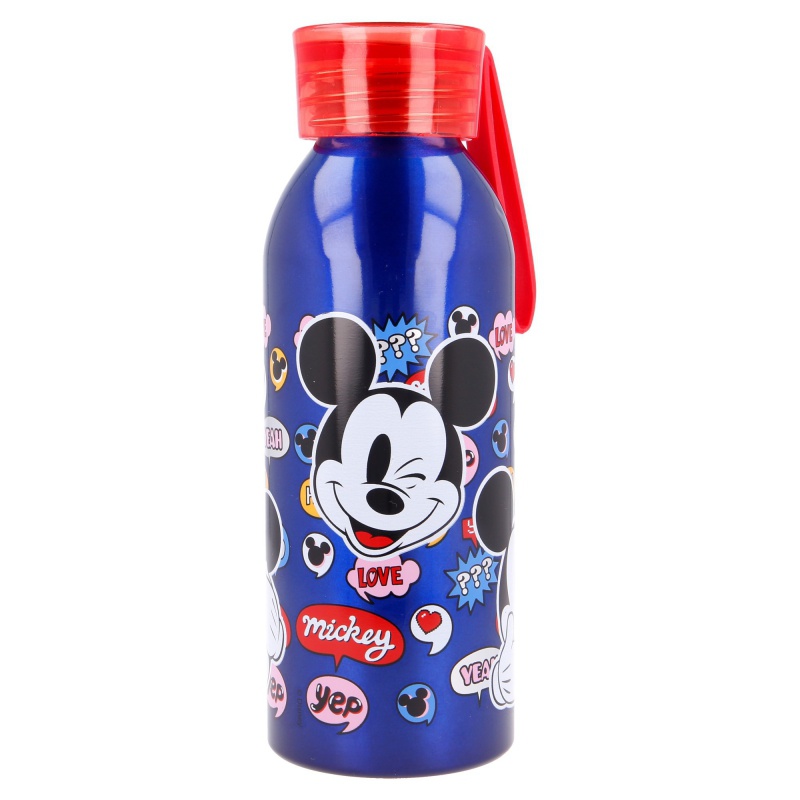 STOR - Alumínium palack szilikon hurokkal MICKEY MOUSE