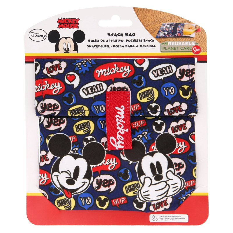 STOR - Textil uzsonnás táska MICKEY MOUSE Snack