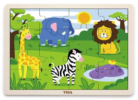 VIGA - Fa puzzle safari 16db