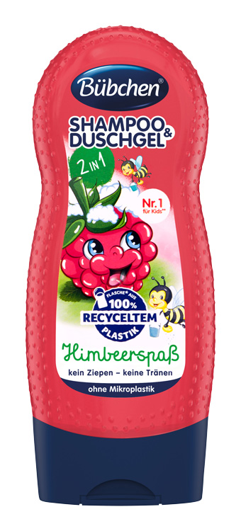 BÜBCHEN - Gyerek sampon és tusfürdő 2in1 Happy Raspberry 230 ml