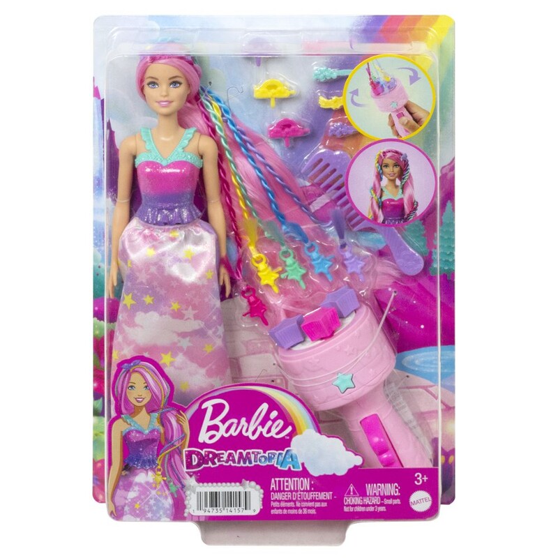 MATTEL - Barbie hercegnő haj kiegészítőkkel