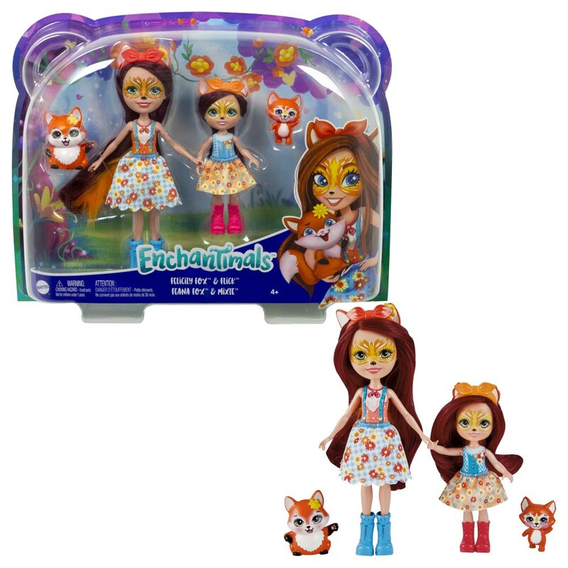 MATTEL - Enchantimals Felicity Fox baba és kishúga