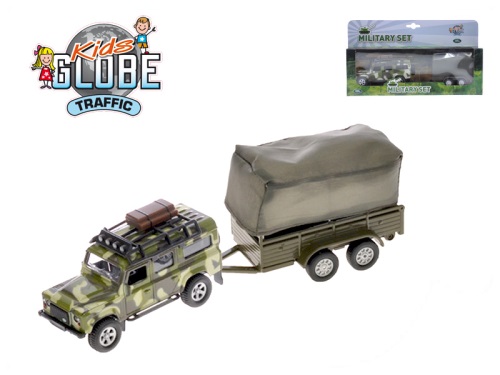 MIKRO TRADING - Kids Globe Traffic Land Rover Defender Military 14