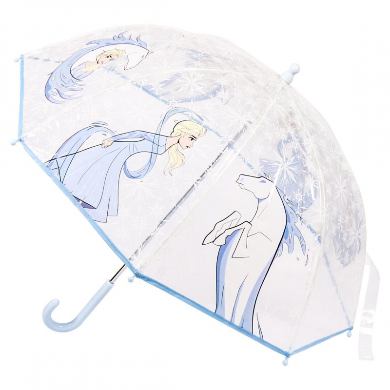 CERDÁ - Gyermek esernyő  DISNEY FROZEN II Elsa Transparent