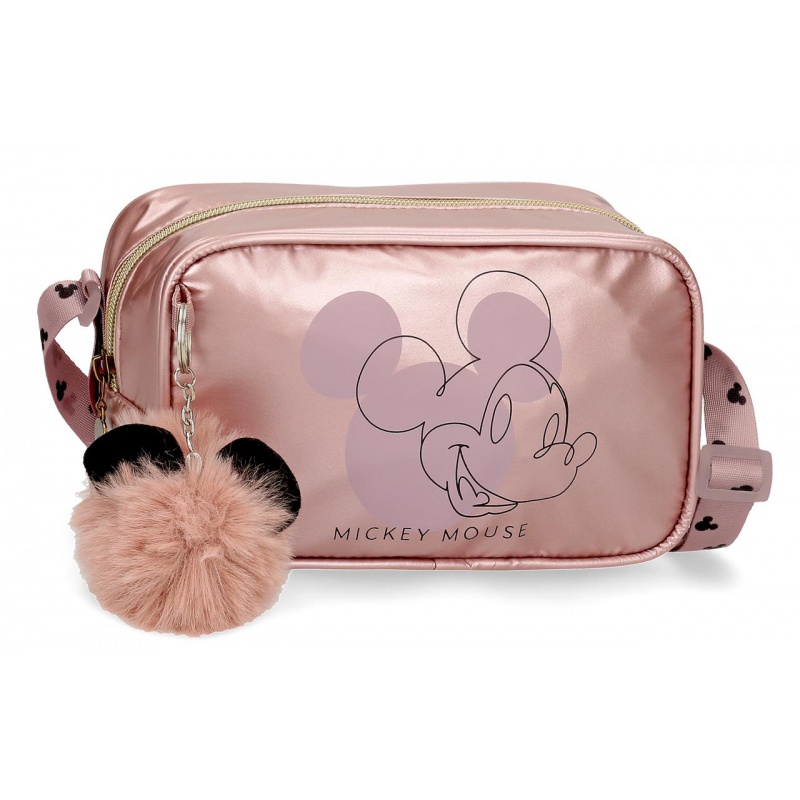 JOUMMA BAGS - Lányok divat táska MICKEY MOUSE Outline rózsaszín