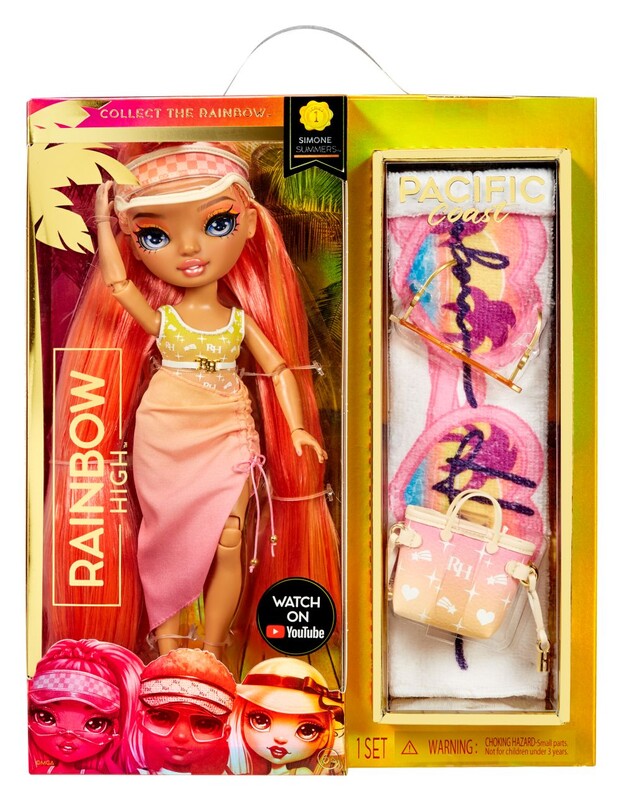 MGA – Rainbow High Summer Fashion Doll – Simone Summers (Sunrise)