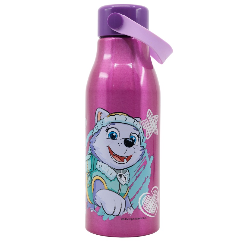 STOR - Alumínium palack fogantyúval PAW PATROL Pink