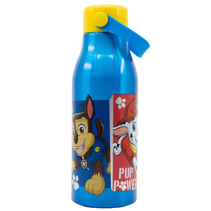 STOR - Alumínium palack fogantyúval PAW PATROL kék