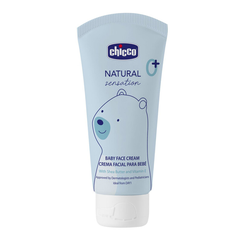 CHICCO - Natural Sensation baba arckrém shea vajjal és E vitaminnal 50ml