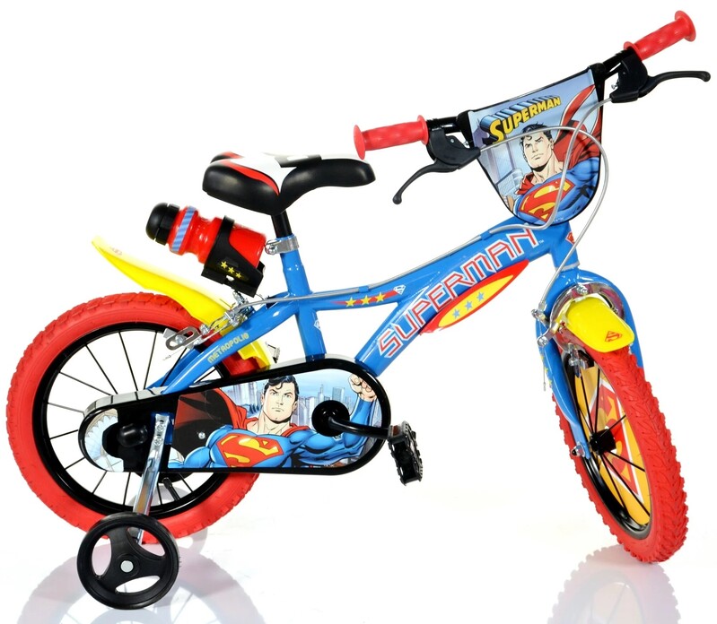 DINO BIKES - Gyermek kerékpár 14" 614-SM- Superman