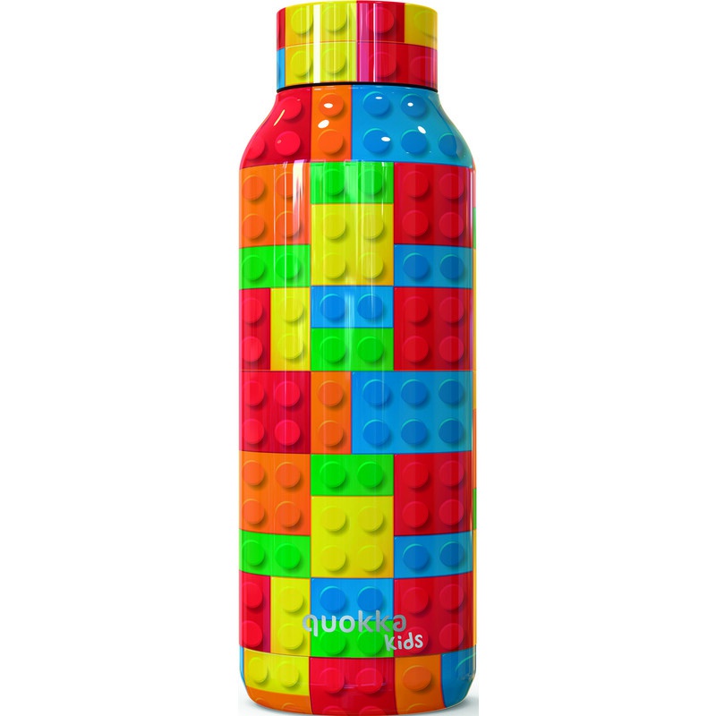 QUOKKA - KIDS Rozsdamentes acél flakon / termosz BRICKS 510ml