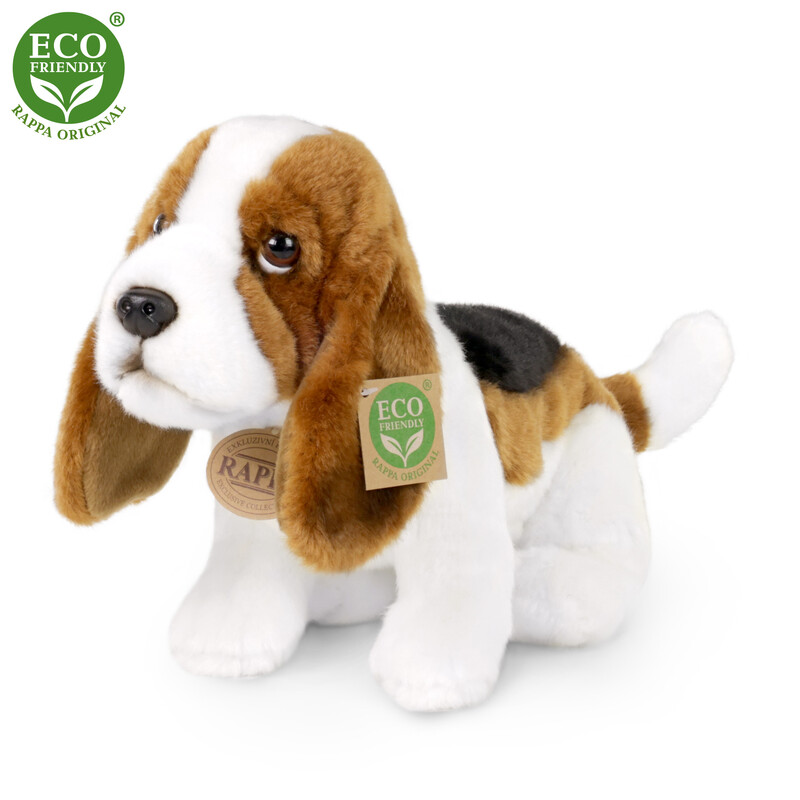 RAPPA - Plüss Basset Hound 32 cm ECO-FRIENDLY