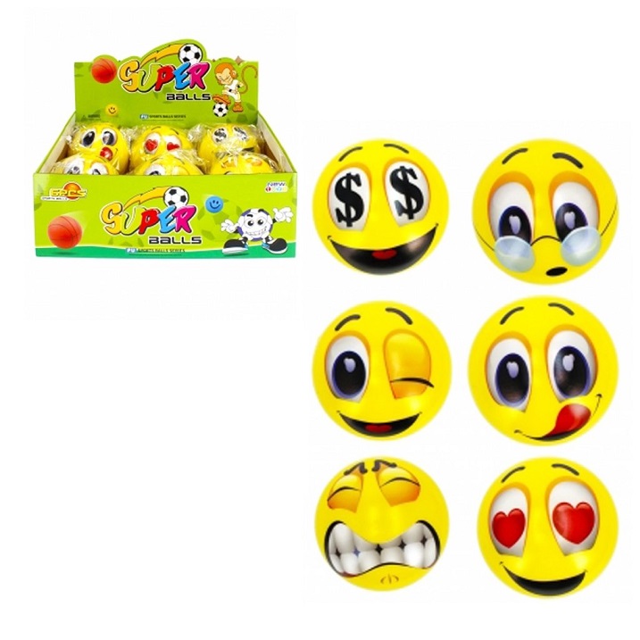 MEGA CREATIVE - Smiley anti-stressz labda 7cm