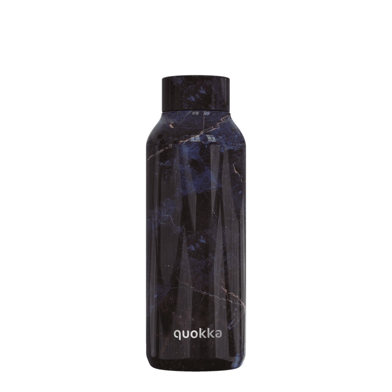 QUOKKA - Rozsdamentes acél palack / termosz BLACK MARBLE