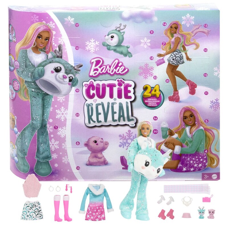 MATTEL - Barbie Cutie Reveal adventi naptár 2023