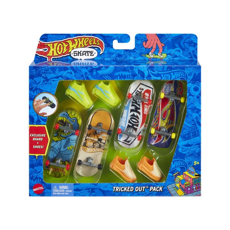 MATTEL - Hot Wheelittle Smoby korcsolya 4db fogólap és cipő - Hot Wheelittle Smoby készlet