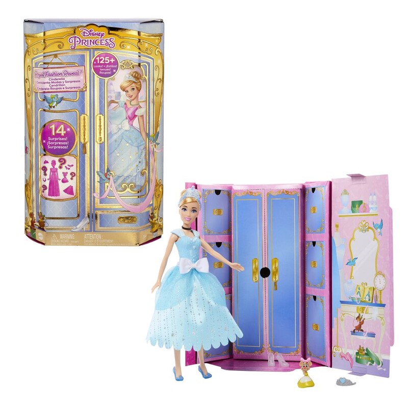 MATTEL - Princess baba királyi ruhával és kiegészítőkkel - Hamupipőke