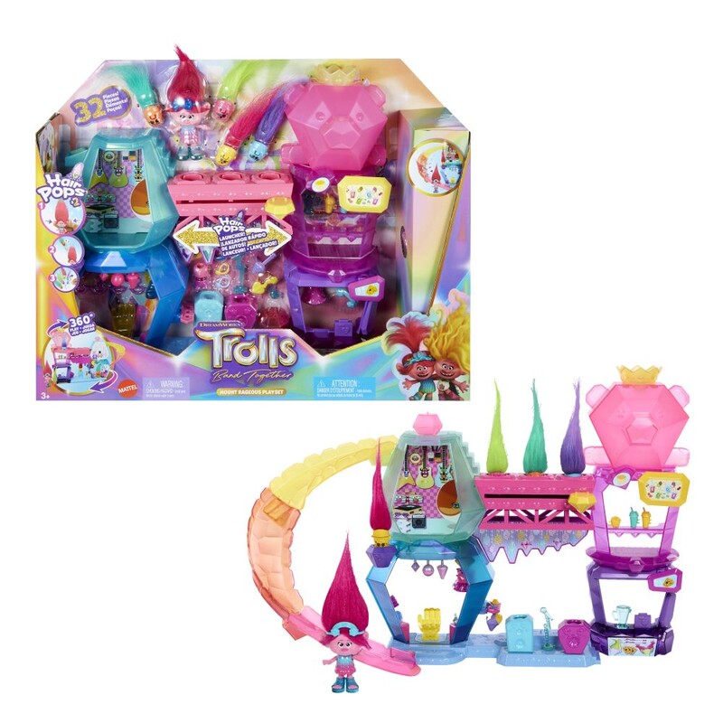 MATTEL - Trollittle Smoby kristály klub és kis baba mákos játékkészlet