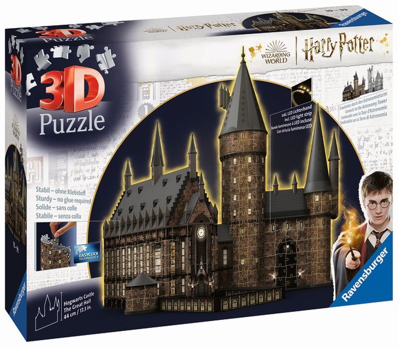 RAVENSBURGER - Harry Potter: Castle Hogwarts - Nagyterem (Éjszakai kiadás) 630 darab