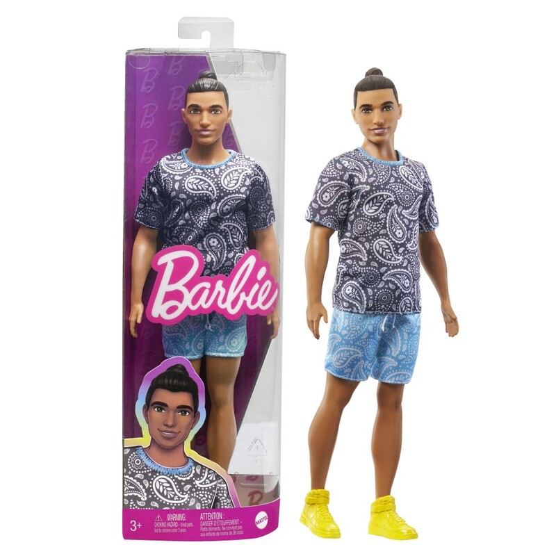 MATTEL - Barbie modell Ken - póló kasmír mintával