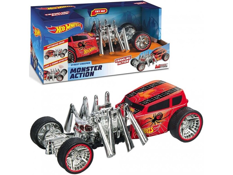 MATTEL - Hot Wheels Monster Action Street Creeper autó elemre 22cm