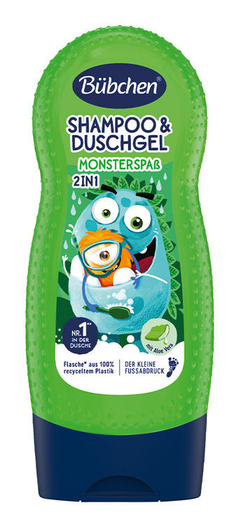 BÜBCHEN - Gyerek sampon és tusfürdő 2in1 Funny monsters 230ml