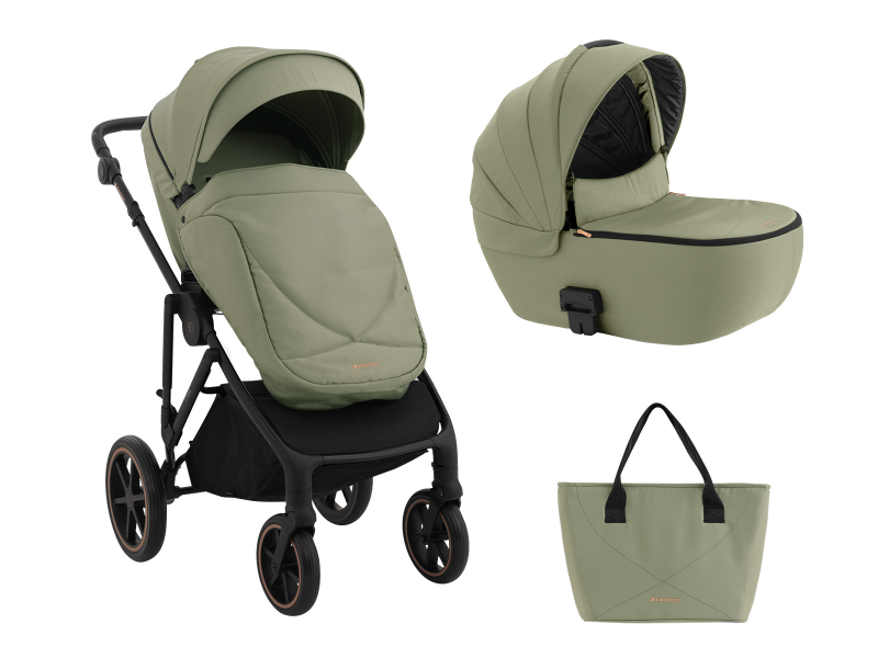 KIKKABOO - Babakocsi Thea 2in1 Army Grey 2024