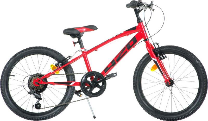 DINO BIKES - Gyermek kerékpár 20" 420U-040 - AURELIA piros fogaskerekekkel