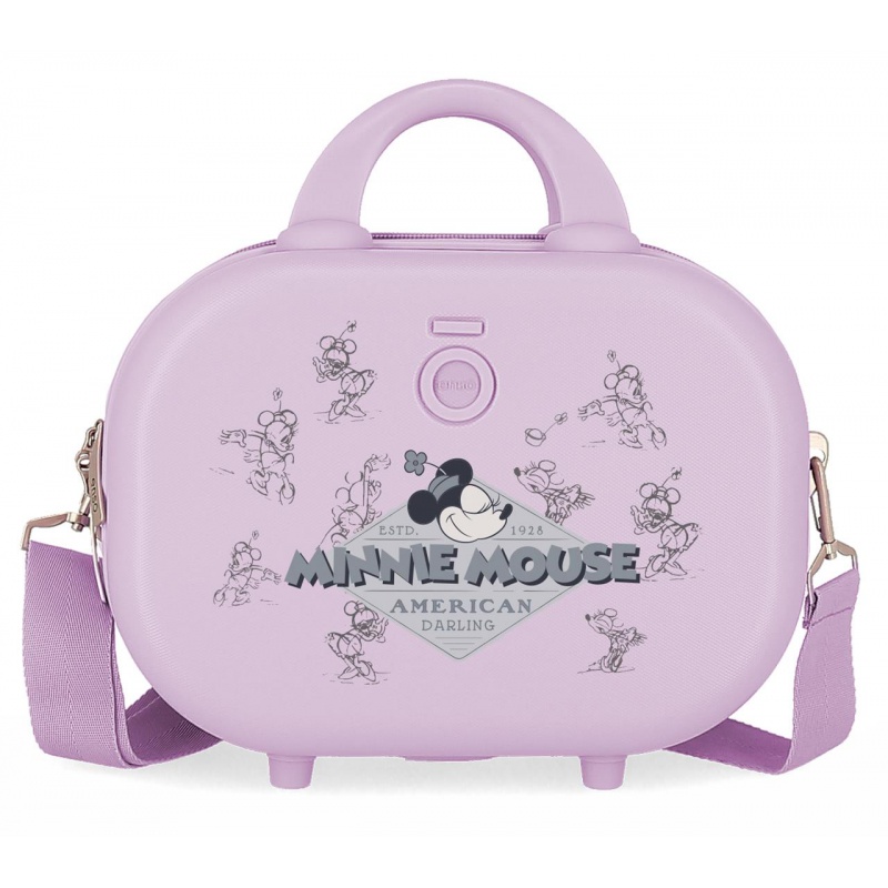 JOUMMA BAGS - ABS Utazási kozmetikai táska MINNIE MOUSE Happines Lila