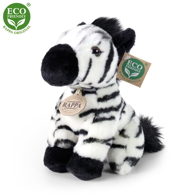 RAPPA - Plüss zebra ülve 18 cm ECO-FRIENDLY