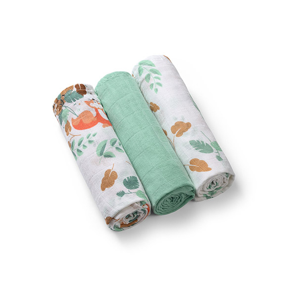 BABYONO - Muszlin pelenka Super soft 3 db – Mint